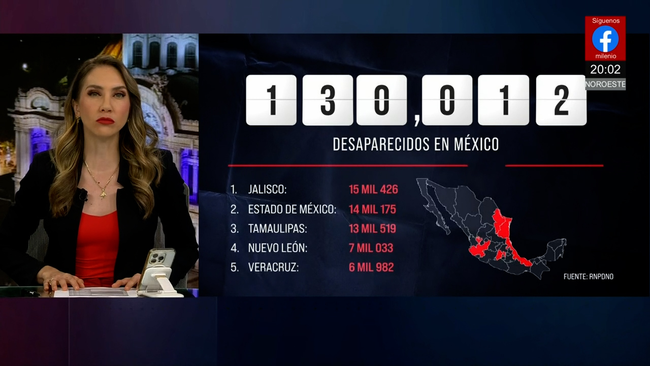 México alcanza cifra alarmante de 130 mil personas desaparecidas