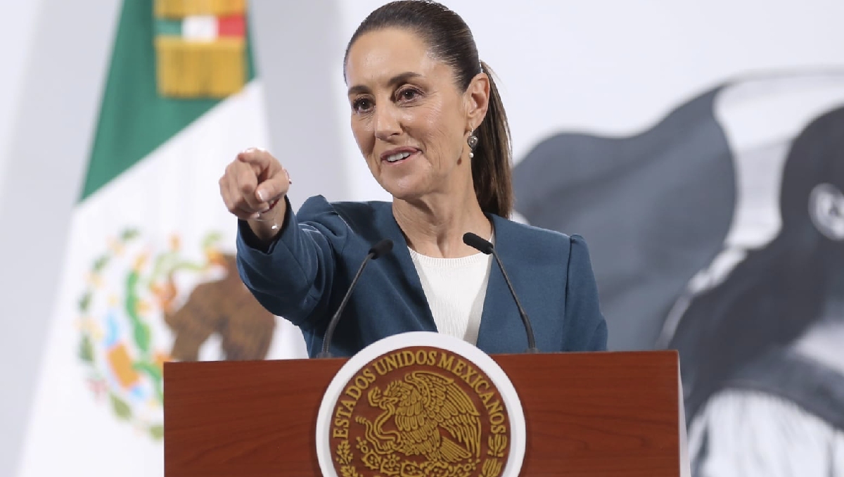 La Presidenta llevó a cabo su conferencia mañanera del 9 de julio en Palacio Nacional. | Araceli López