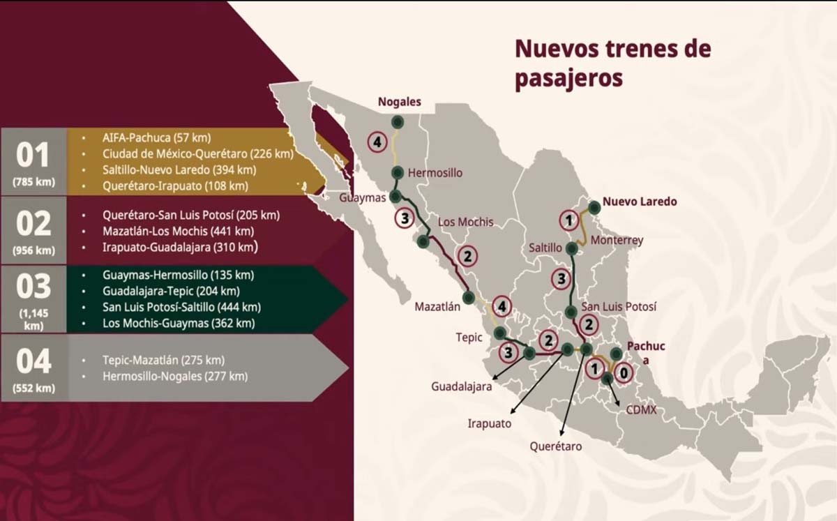 Tren de pasajeros en México. | Especial