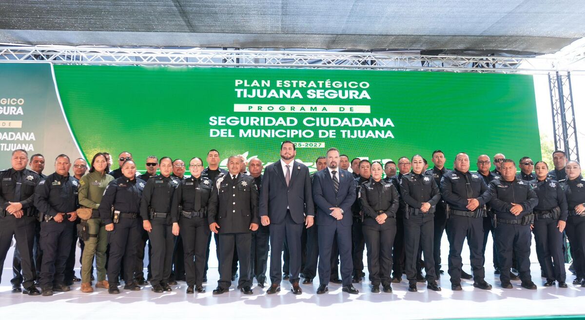 El alcalde Ismael Burgueño Ruiz encabezó la presentación del programa Tijuana Segura 2025–2027 | Especial