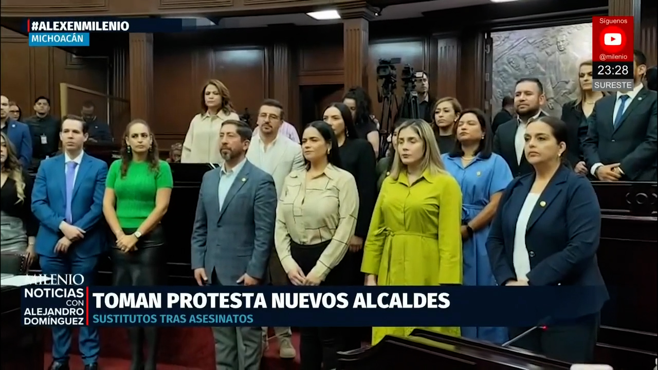 Alcaldes sustitutos rinden protesta en Michoacán tras asesinatos de ediles