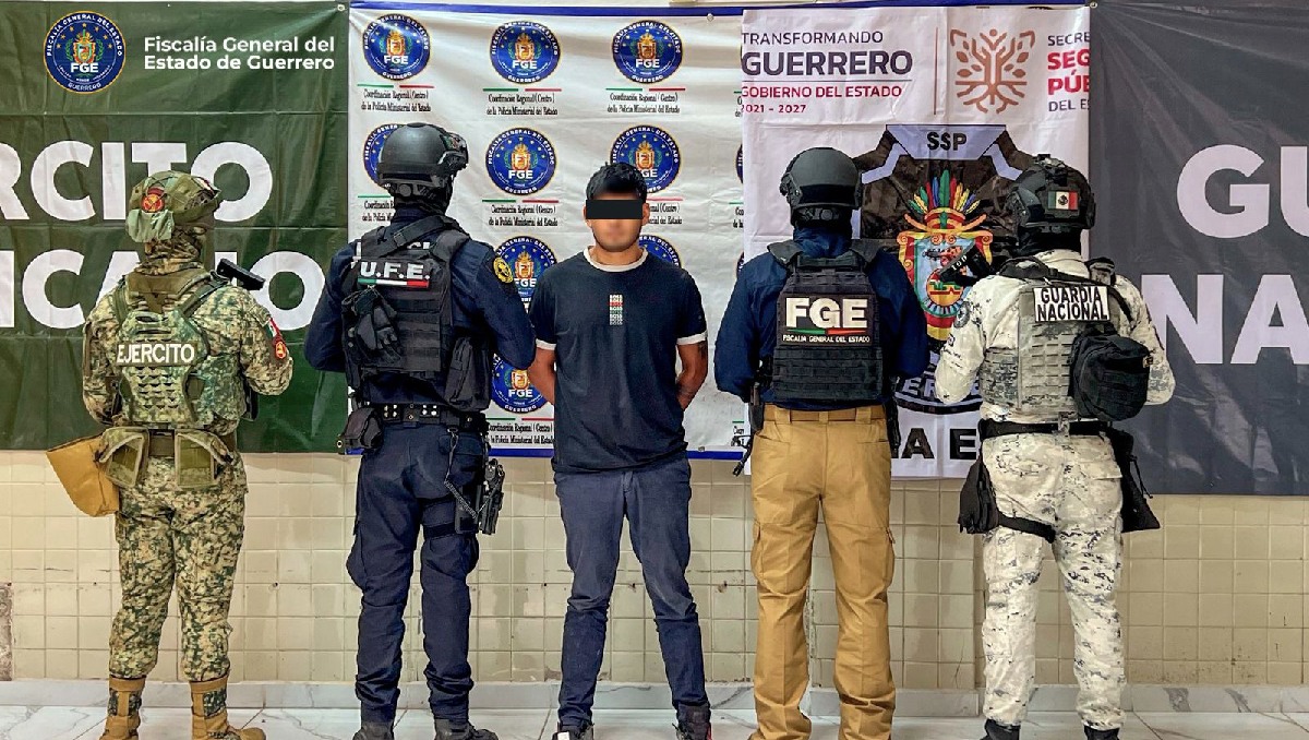 La Fiscalía del Estado colaboró con la Guardia Nacional para la detención del presunto homicida. | FGE de Guerrero
