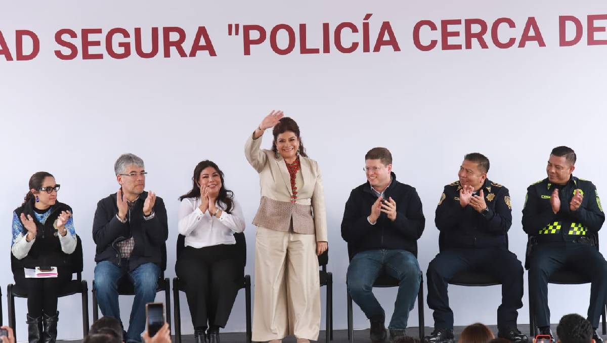 La jefa de Gobierno de la CdMx, Clara Brugada, anunció la adquisición de nuevas patrullas (Foto: Juan Carlos Bautista)