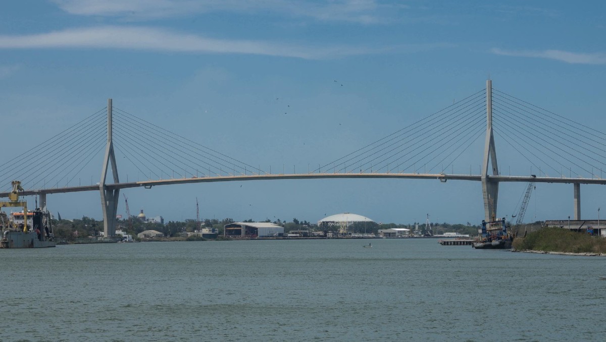 Puente Tampico, sobre el río Pánuco, conecta a los estados de Tamaulipas y Veracruz.