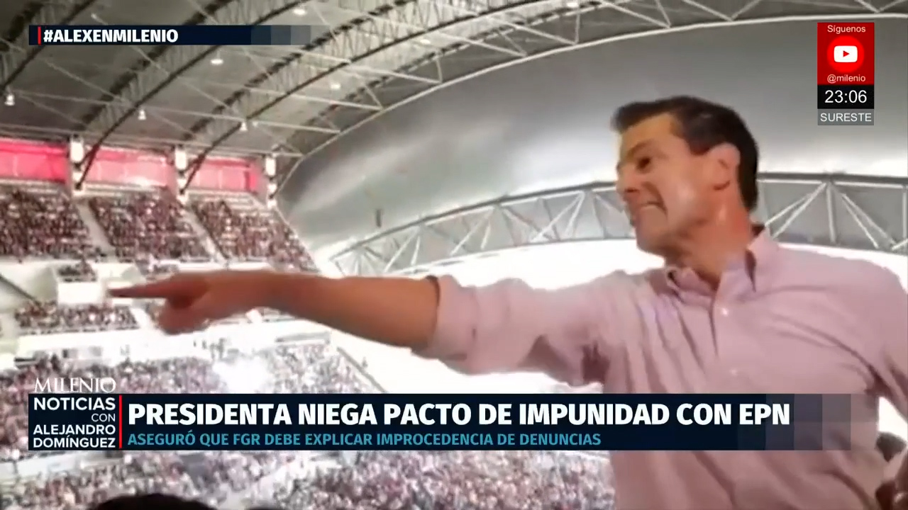 Sheinbaum rechaza pacto de impunidad con Peña Nieto tras investigaciones de la FGR