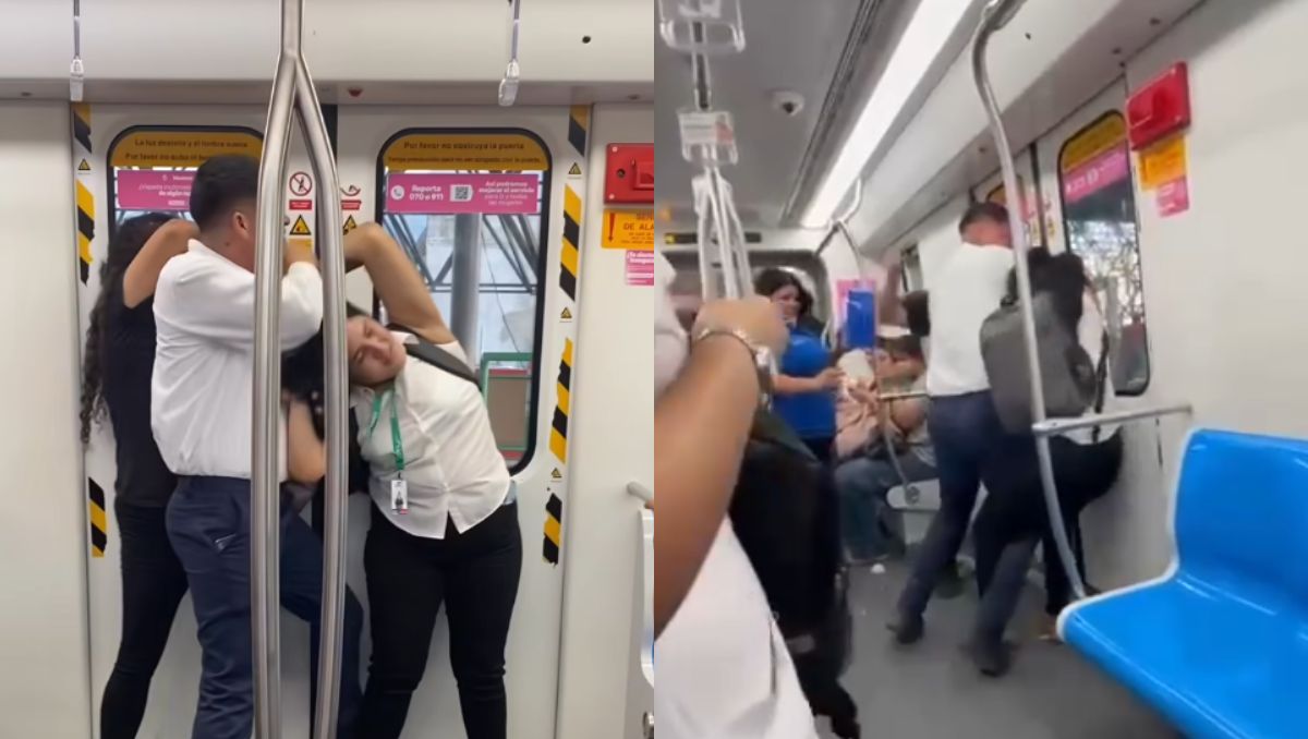 Un guardia de seguridad separó a las mujeres. / Especial