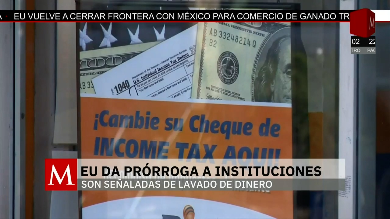 Estados Unidos extiende bloqueo financiero a tres instituciones mexicanas por presunto lavado