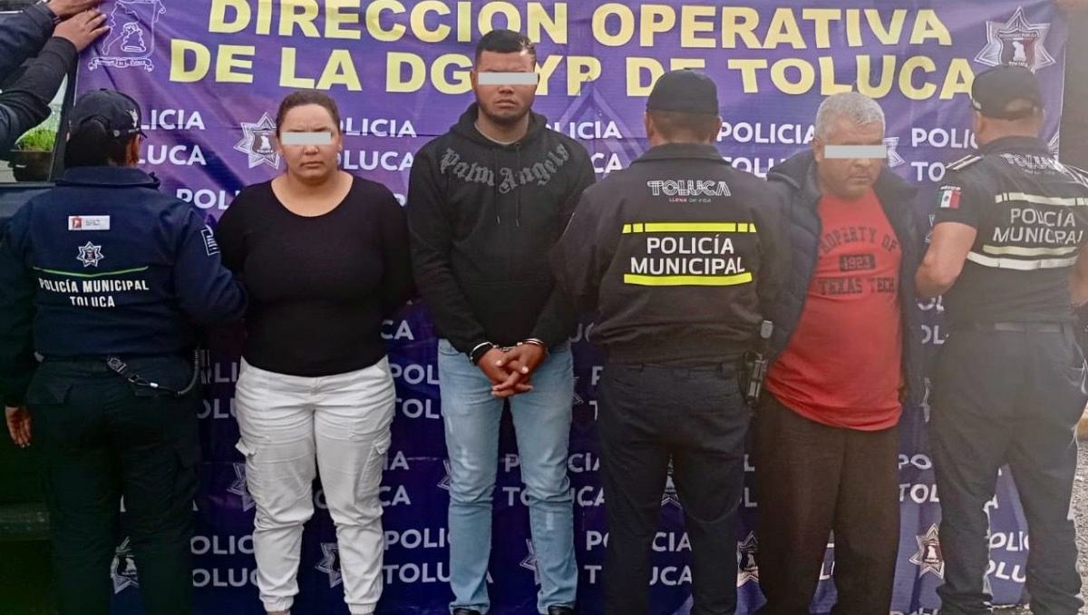 Cae célula de préstamos “gota a gota” en Toluca; tres detenidos, dos de ellos extranjeros, en Calixtlahuaca.| Especial