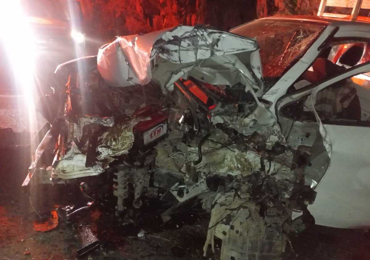 Choque en Tlanchinol deja un herido. (Cortesía)