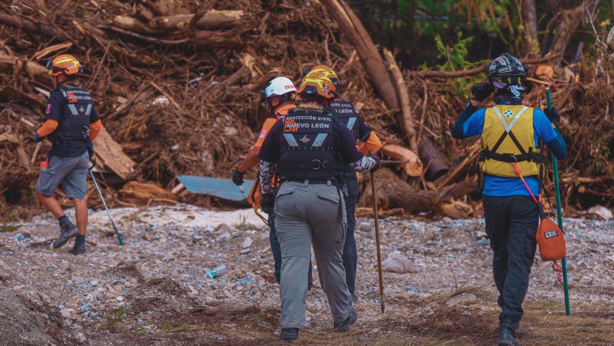 Protección Civil Nuevo León continúa colaborando con las autoridades locales en Texas. / Especial