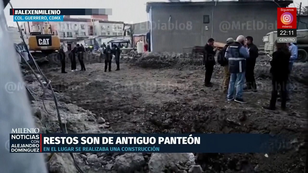 Indignación en CdMx por trato a restos óseos en predio de Reforma