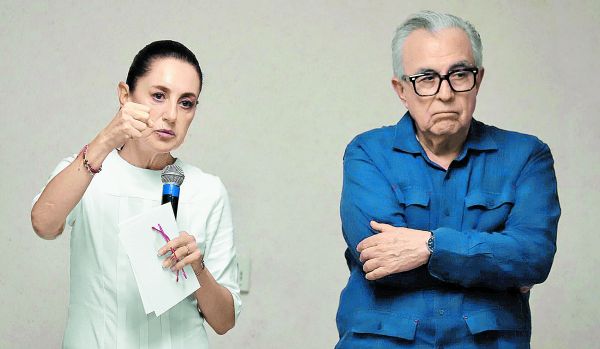 La Presidenta con el gobernador Rubén Rocha. A. Ojeda