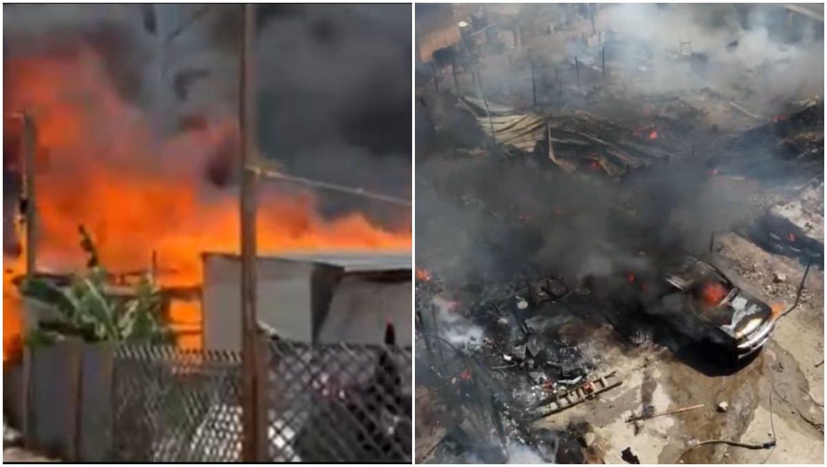 Bomberos trabajan para sofocarlos. (Foto: Especial)