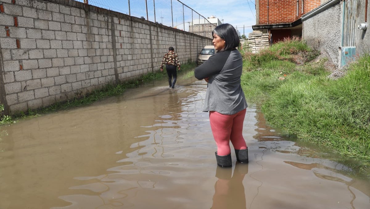 Inundación en Lomas de Castillotla | Melanie Torres