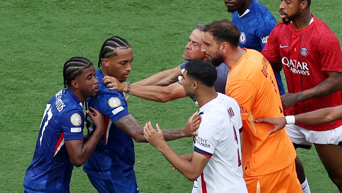 Joao Pedro protagonizó altercado con Luis Enrique en final del Mundial de Clubes (Reuters)