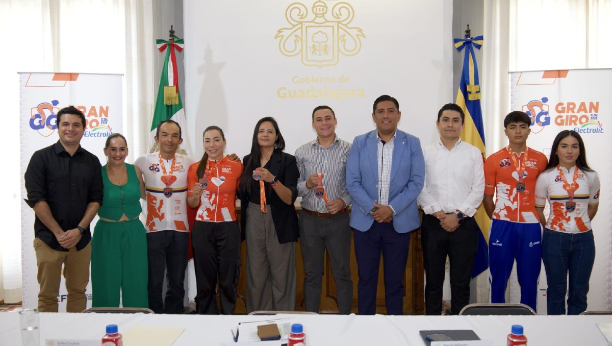 Autoridades tapatías presentaron la ruta y los premios del Giro de Guadalajara 2025 (Foto: Cortesía)