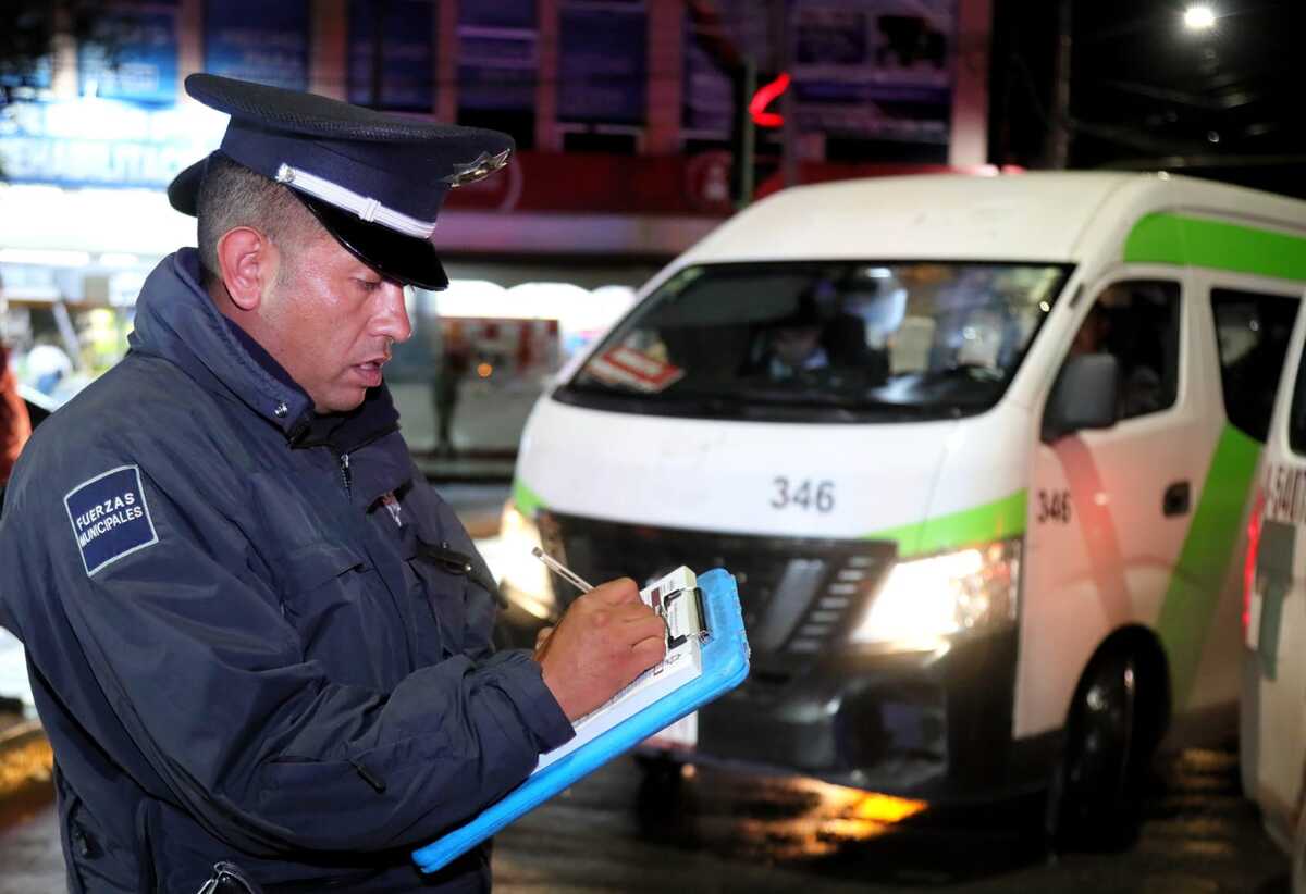 Infracciones al transporte público. (Cortesía)