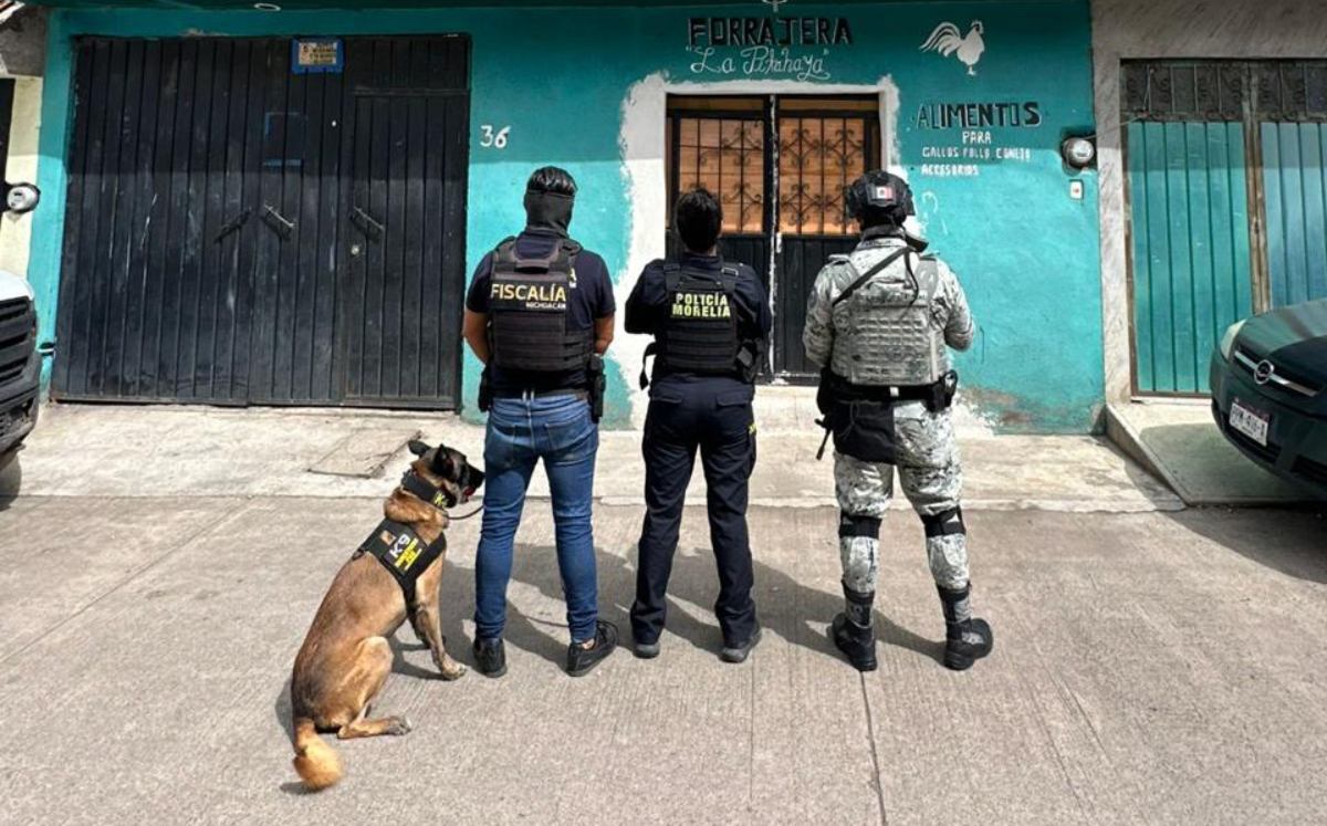 En el operativo participaron elementos de la policía de Morelia y Guardia Nacional.
