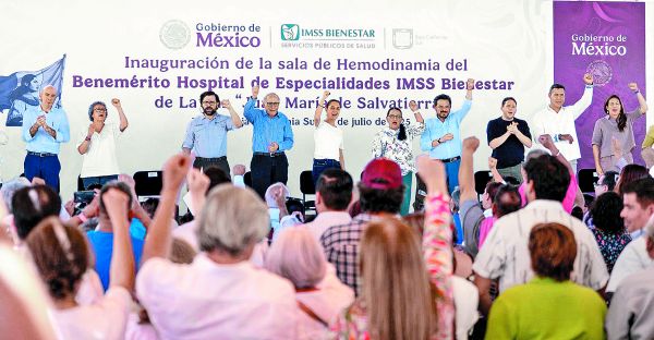 Sheinbaum encabezó la inauguración de una sala de hemodinamia en el Hospital General del IMSS-Bienestar en La Paz. Especial