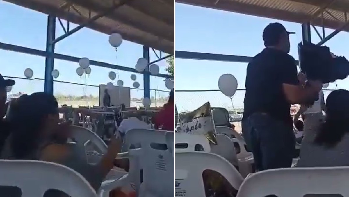 Una balacera interrumpió la graduación de una secundaria en BCS. | Especial
