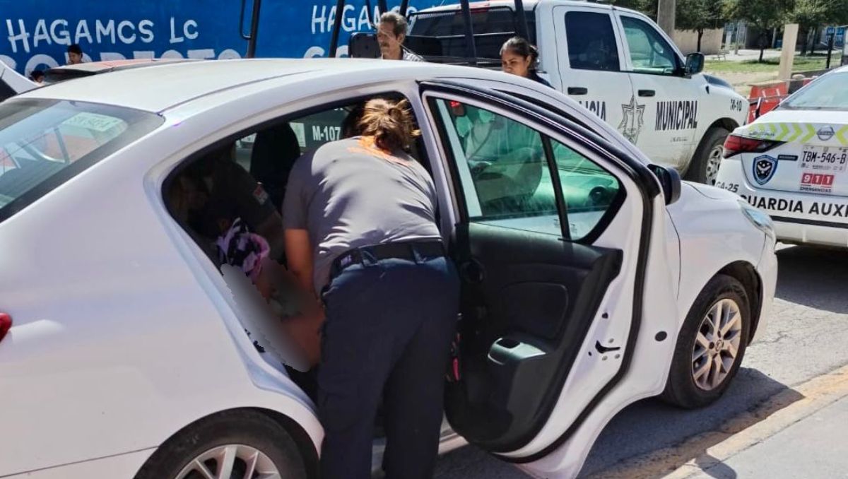 El chofer de aplicación pidió ayuda a la policía municipal. / Especial