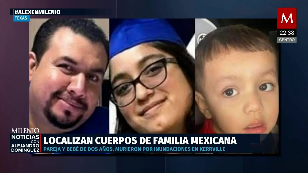 Localizan sin vida a familia mexicana desaparecida por inundaciones en Texas
