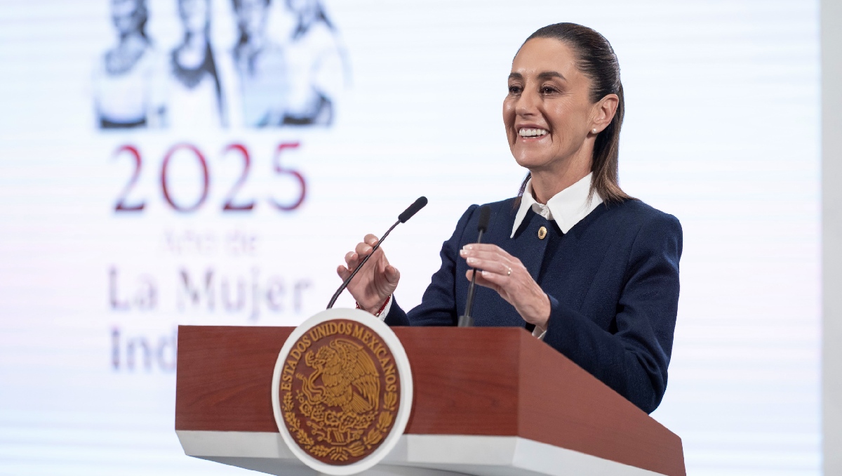 La Presidenta en su conferencia mañanera de Palacio Nacional hoy 15 de julio. | Cuartoscuro