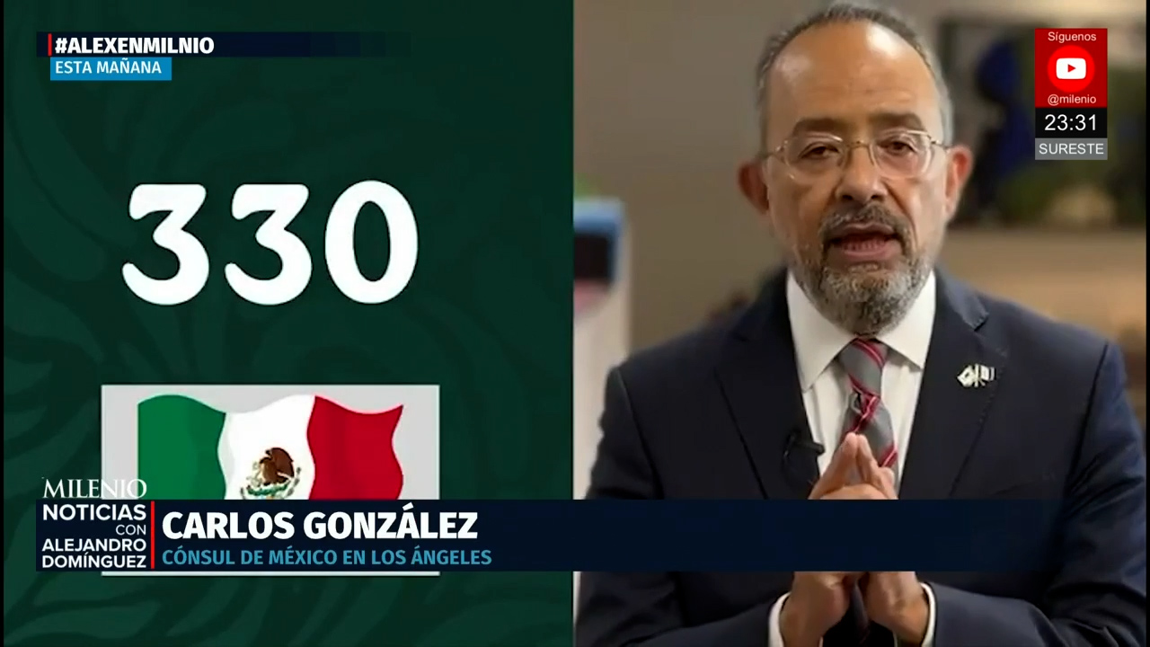Más de 300 mexicanos detenidos por ICE en redadas, revela el cónsul en Los Ángeles