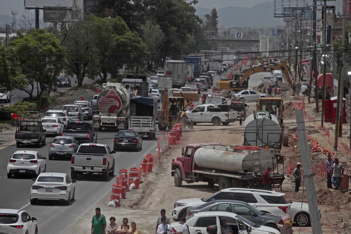 Obras en carretera a Chapala. (Fernando Carranza)