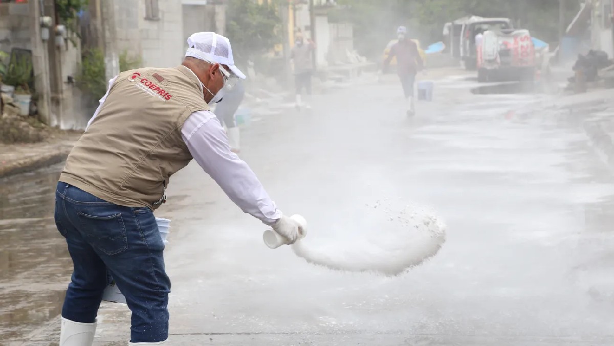 Tampico realiza jornada para combatir el dengue. (Yazmín