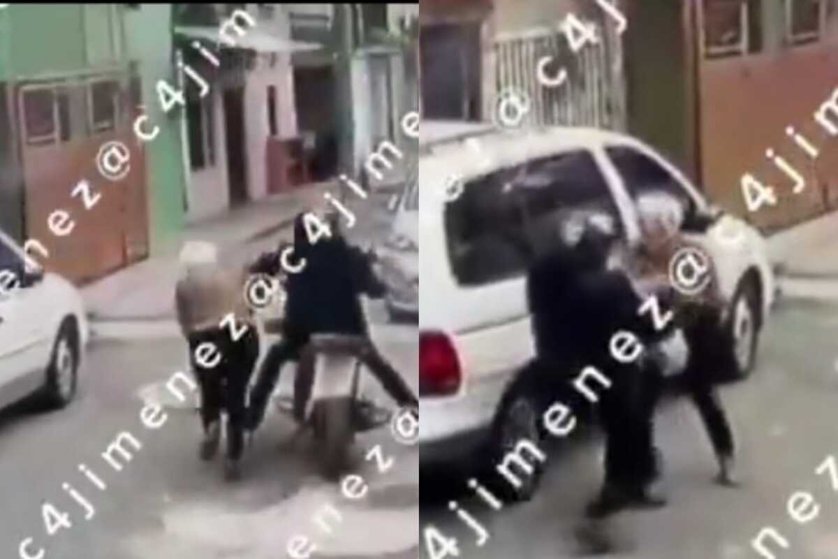 A la mujer le robaron las bolsas del mandado y el monedero.