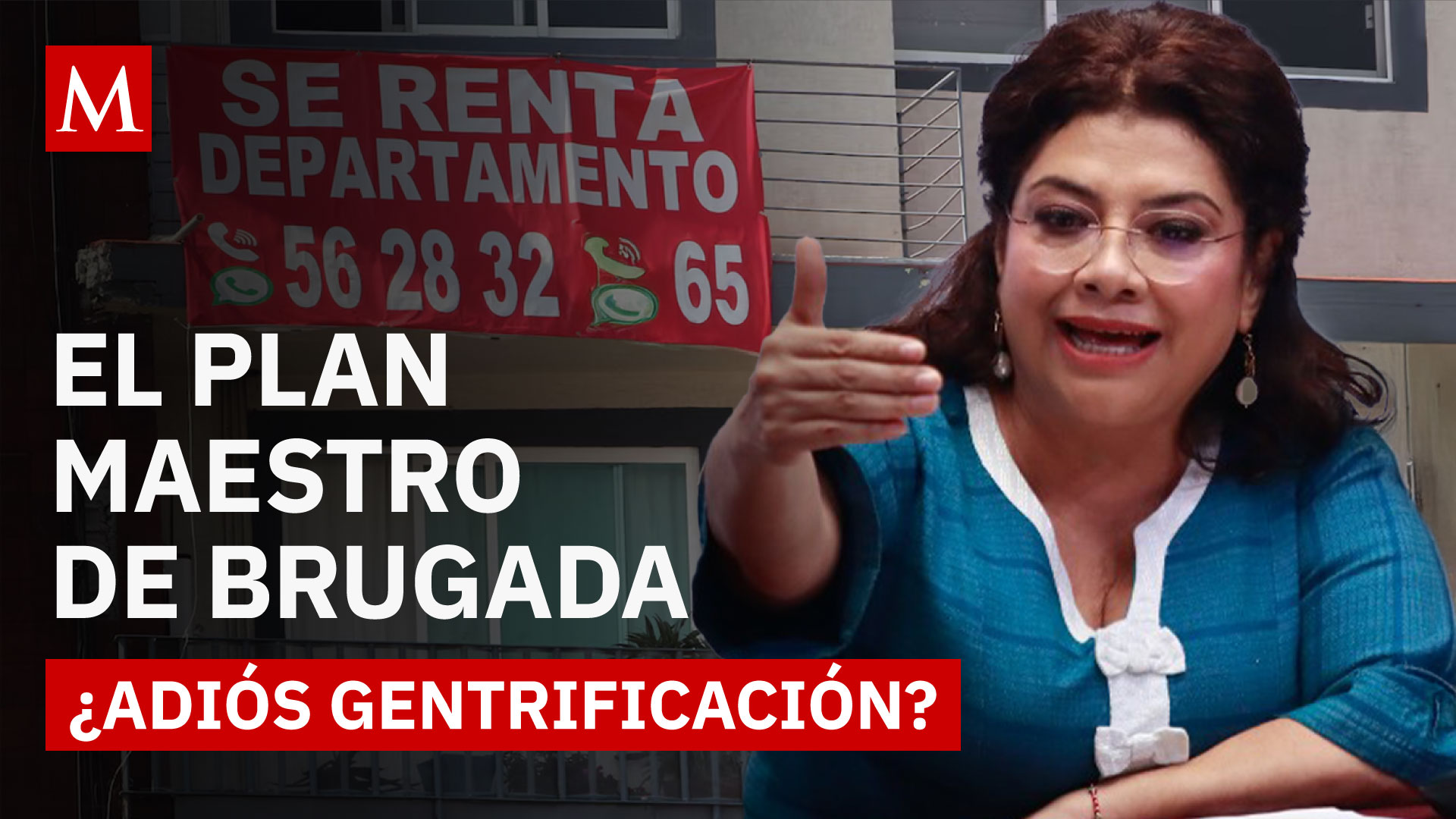 Clara Brugada presenta Plan Maestro contra especulación inmobiliaria y gentrificación