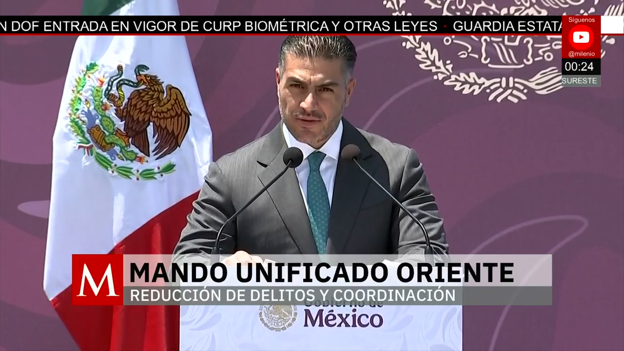 Harfuch presenta modelo de mando único en el Edomex para mejorar seguridad