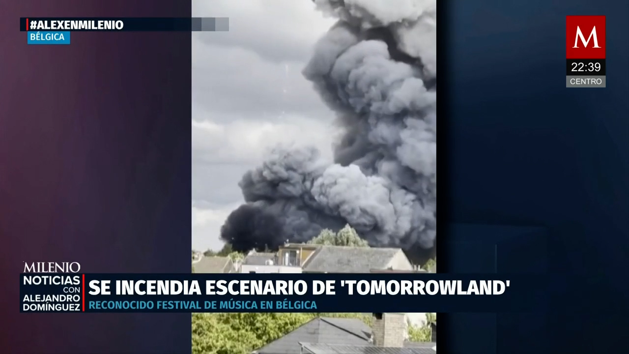 Incendio afecta el escenario principal de Tomorrowland en Bélgica