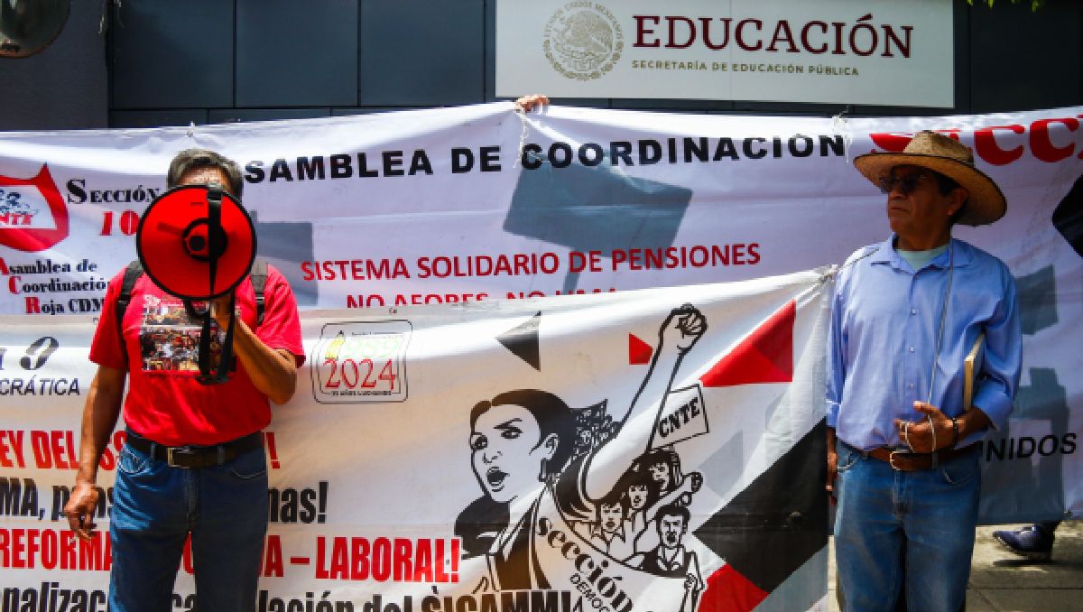 La marcha de la CNTE de este jueves 17 de julio bloqueará calles de la Ciudad de México desde las 09:00 horas. Foto: (Cuartoscuro)