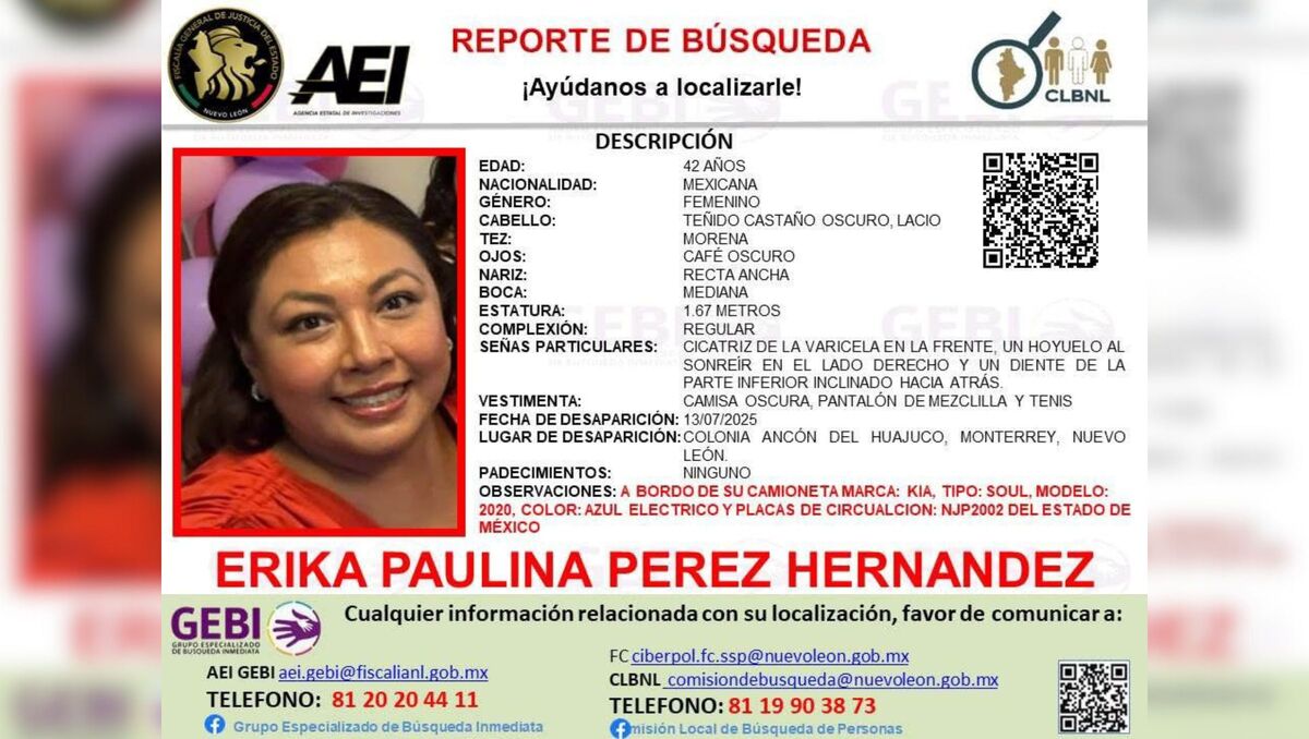 Las mujeres fueron vistas por última vez el 13 de julio en la colonia Ancón del Huajuco en Monterrey. Especial