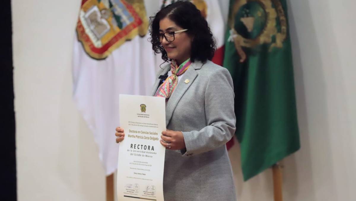 Patricia Zarza Delgado obtuvo la mayoría de votos en las elecciones de la Rectoría UAEMéx, en la cual tuvo a su favor 118 puntos. | foto: Iván Carmona