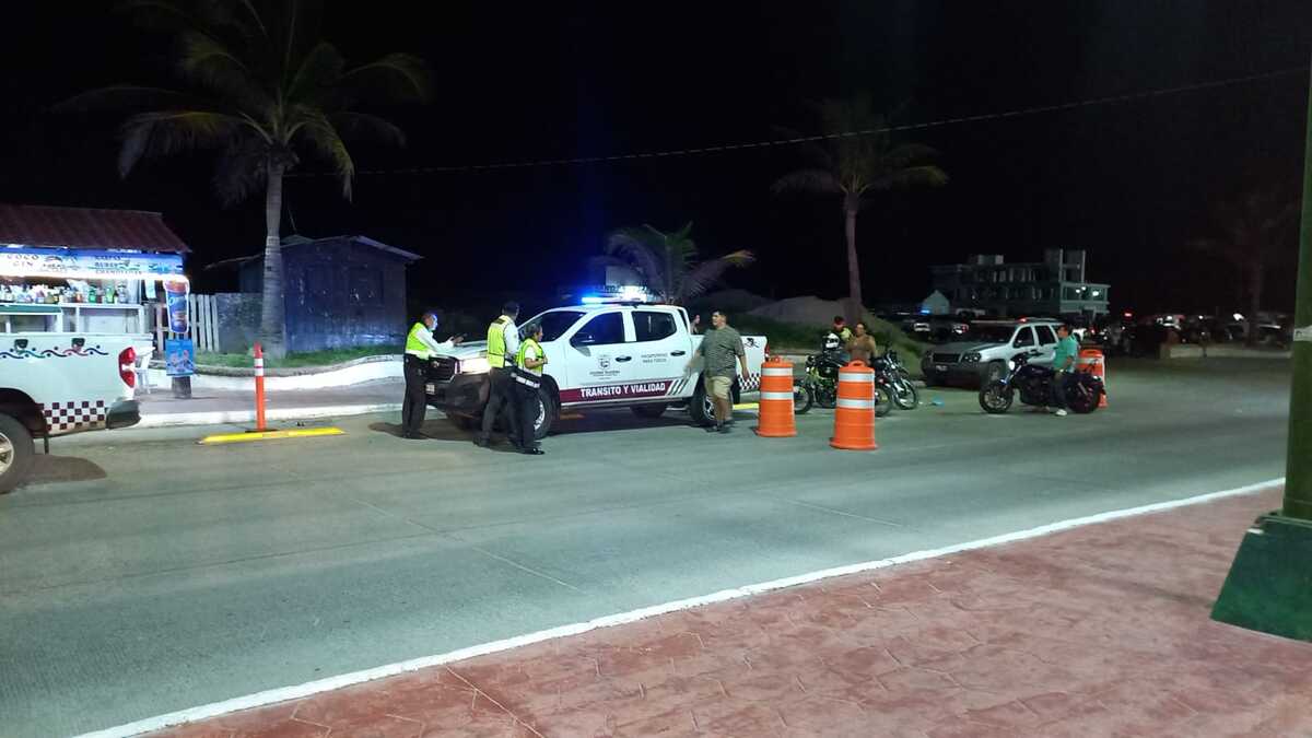 Tránsito realiza operativo en ciudad Madero contra motocicletas