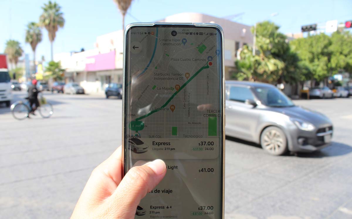 Uber aumenta tarifas en Coahuila y Durango. l Verónica Rivera