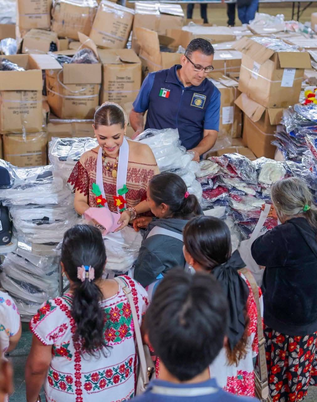 Evelyn Salgado durante jornada del Tianguis del Bienestar | Especial