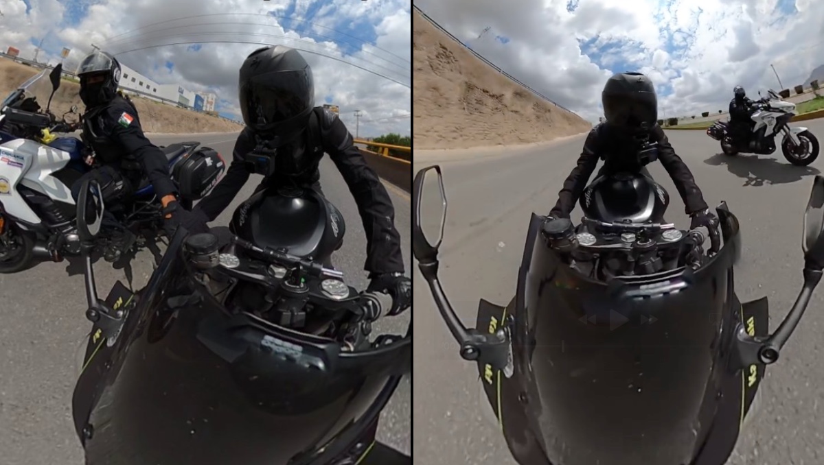 Motociclista huye de la policía y presume video en redes | ESPECIAL