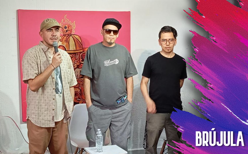 Los productores del álbum Jerónimo González, Serko Fu y Manuel Huizar -de izquierda a derecha- (Foto: Cortesía)