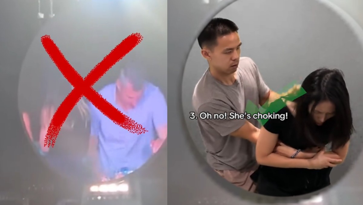 Tiktokers hacen parodia de Andy Byron siendo infiel con Kristin Cabot. | TikTok @jayandsharon