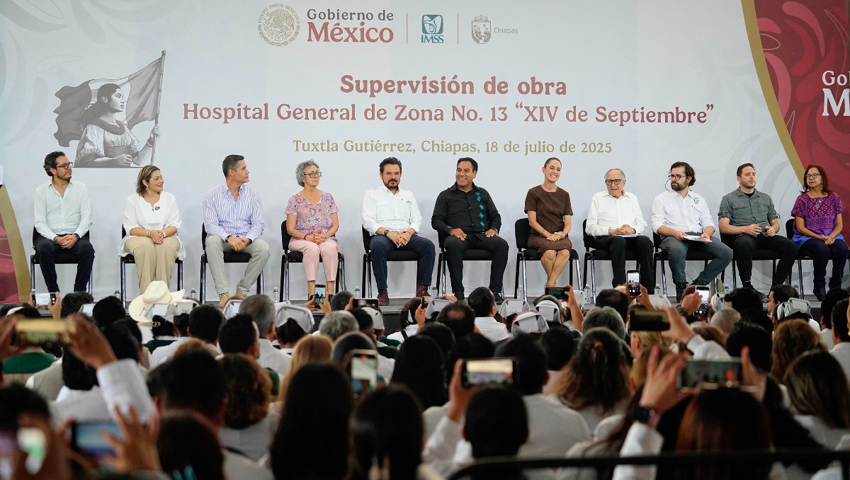 Zoé Robledo y Claudia Sheinbaum encabezaron el evento en Tuxtla Gutiérrez, Chiapas | Cortesía.