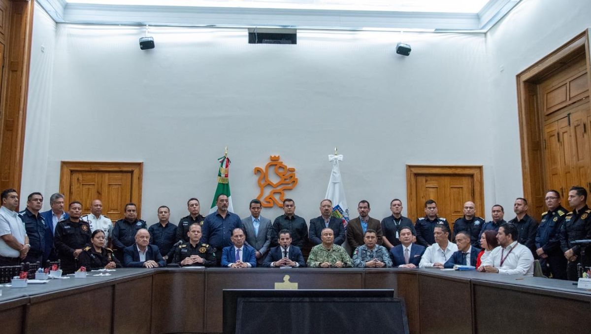 Autoridades llevaron a cabo la Reunión de Seguridad en el Palacio de Gobierno. Especial