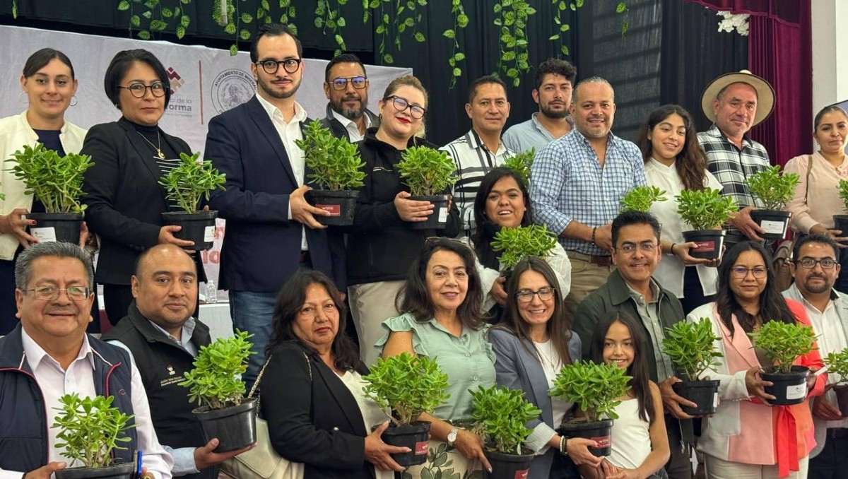 Autoridades presentaron nuevos programas ecológicos en Mineral de la Reforma.