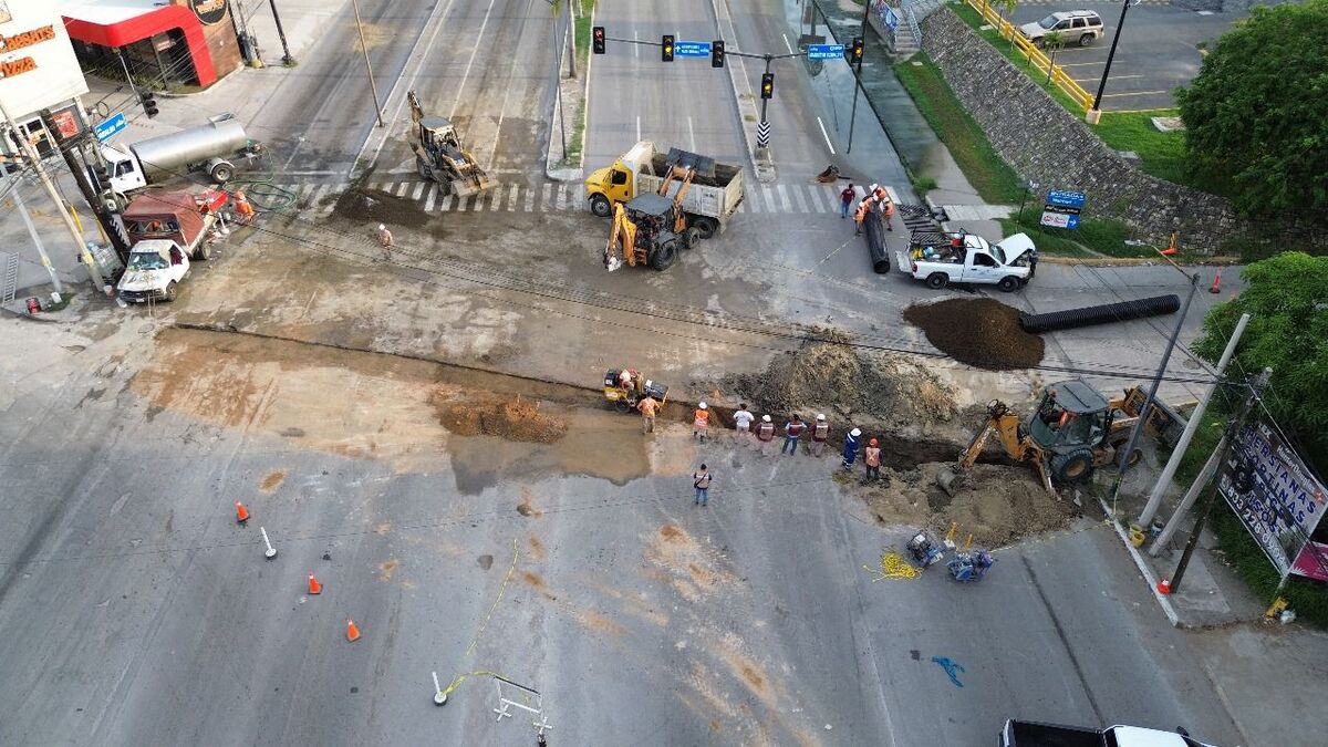 Concluyen trabajos de Comapa Sur en la Avenida Hidalgo