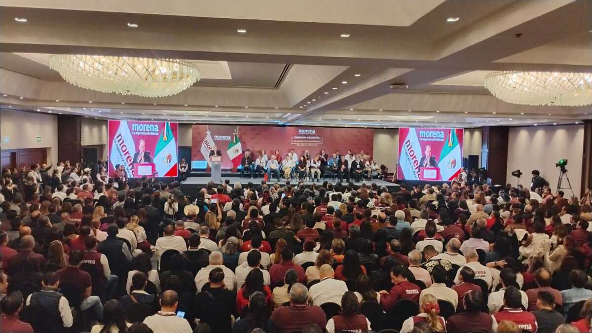 El Consejo Nacional de Morena se llevó a cabo este domingo en la Ciudad de México. (Javier Ríos)
