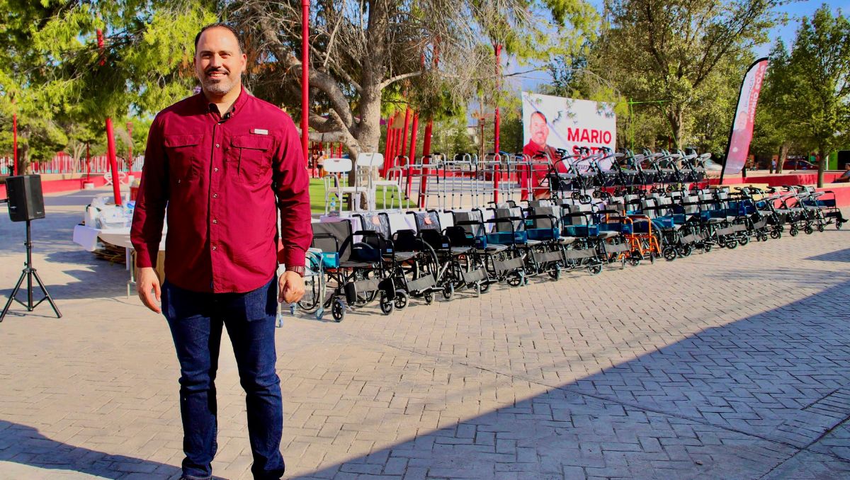 El legislador Mario Soto activó implementó operativo de apoyos en el municipio de García. | Especial
