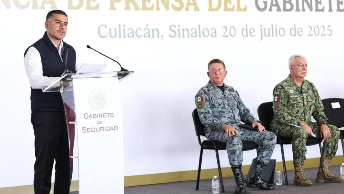 Omar García Harfuch dijo que el problema no está resuelto completamente, pero la capacidad de los grupos es cada vez menor. (Foto: @GabSeguridadMX)